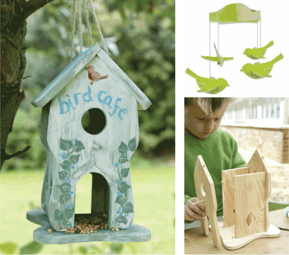 Build-It Bird Cafe, DIY Build and Paint Bird Feeder Kit by The Little Experience