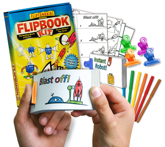 Fliptomania Flipbook Kit (Rocket and Robot)