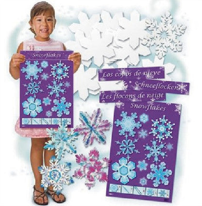 Color Diffusing Paper Snowflakes Kit with Poster