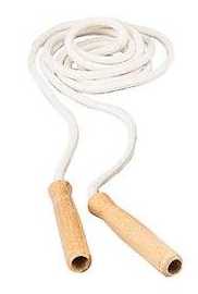 Heavyweight Cotton Jump Rope, 10-feet Long