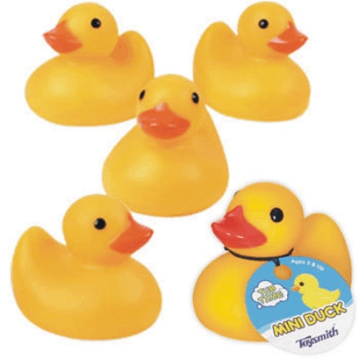 2-1/4" Mini Duck, Yellow Rubber Duckie