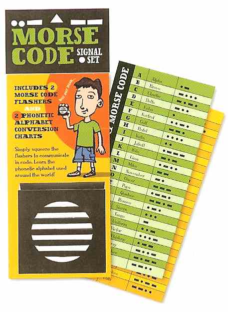 Morse Code Signal Set, Morse Code Flashers and Charts