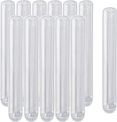 Plastic Test Tubes (Culture Tubes), 15mm x 100mm